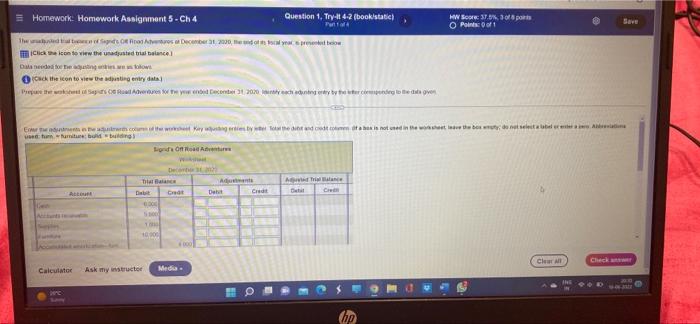  Homework: Homework Assignment 5-Ch 4 Question 1, Try-it 4-2 (book/static) HW