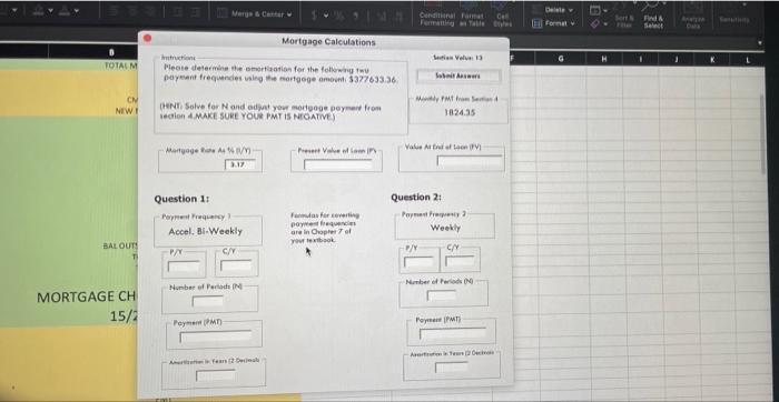  CA Delle il format Sort Select Dua Mortgage Calculations H TOTALM