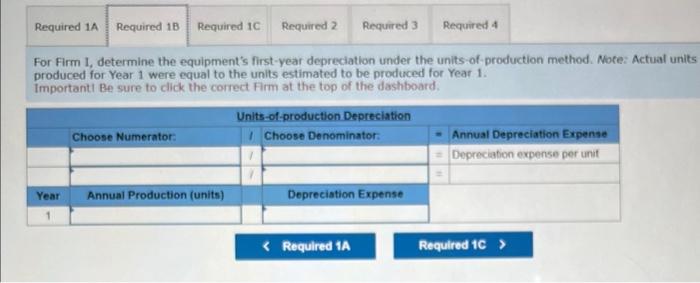 the correct Firm at the top of the dashboard. For Firm 1,