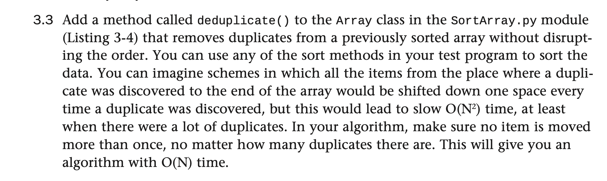  This quesion is from Data Structures & Algorithms in Python by