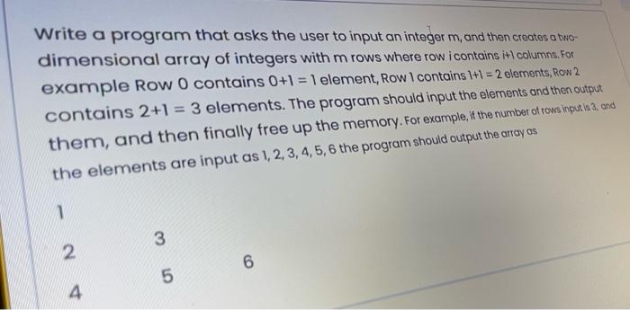  Write a program that asks the user to input an integer