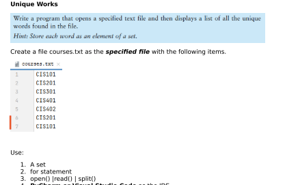 Python: the set should be displayed in order of the class