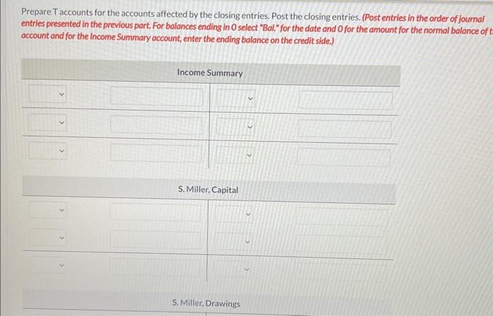 amounts. List all debit entries before credit entries.) (To close expense accounts)