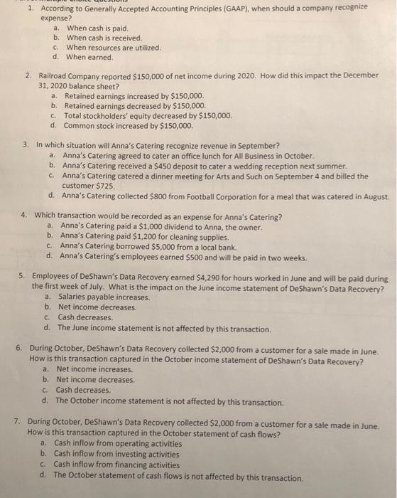 and Expenses Read each December 2020 scenario below and indicate if Super
