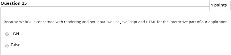 fill in a number, such as 10. setinterval(render, 20); Question 23 Function