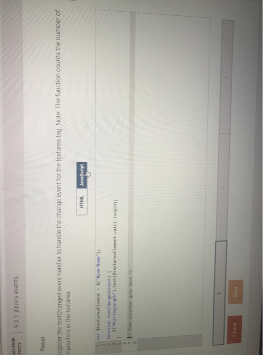 textChanged event handler to handle the change event for the textarea tag.