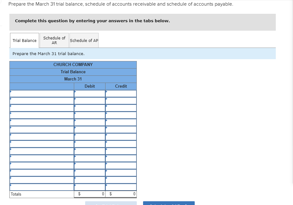 transactions and events during March of the current year (terms for all