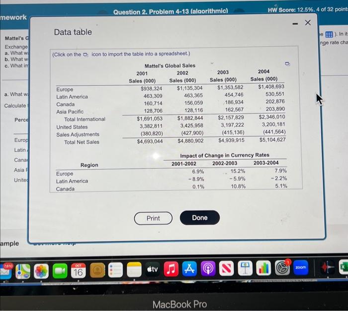  Data table (Click on the D icon to import the table