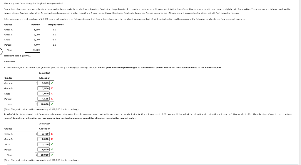  only need answers please bold Chapter 7 BEX BEX.07.08 Allocating Joint