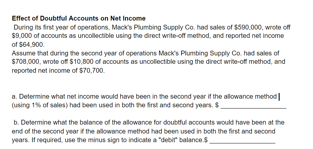  Same question but instead of 1% use 1.25% for sales 