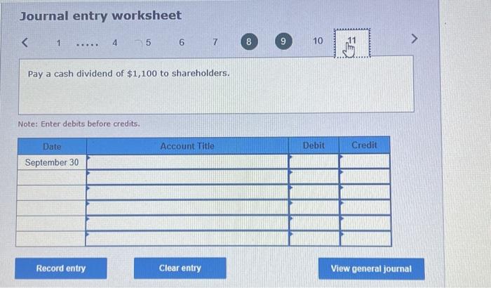 Debit & Credit & Balance \\ \hline & September 01 & &