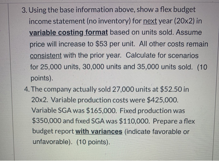 Please copy and paste the question on to your submission! XYZ manufactured