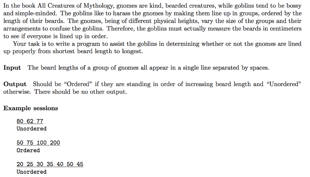 Please write in Python 3 In the book All Creatures of Mythology,