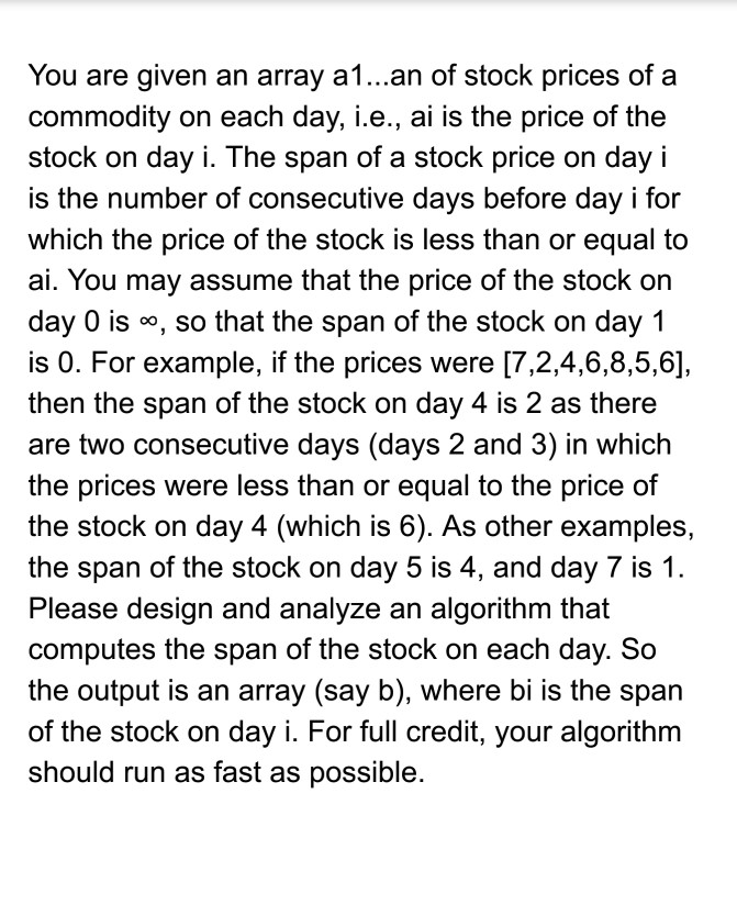 can you explain an algorithm used to solve this problem without coding