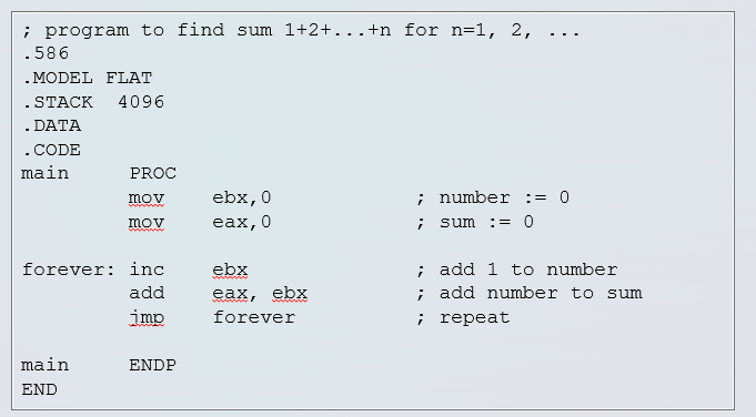 ASM 80x86 Write a program to calculate the Nth number in the