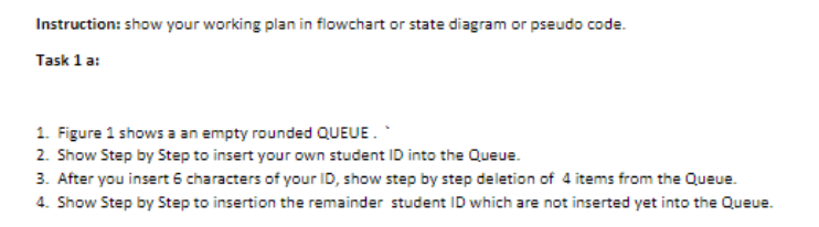 by Step to insert your own student ID into the Queue.3. After