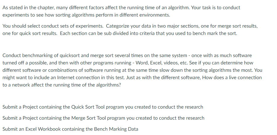 As stated in the chapter, many different factors affect the running