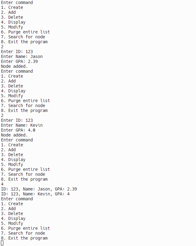  I need help making the program not allow duplicate id's like