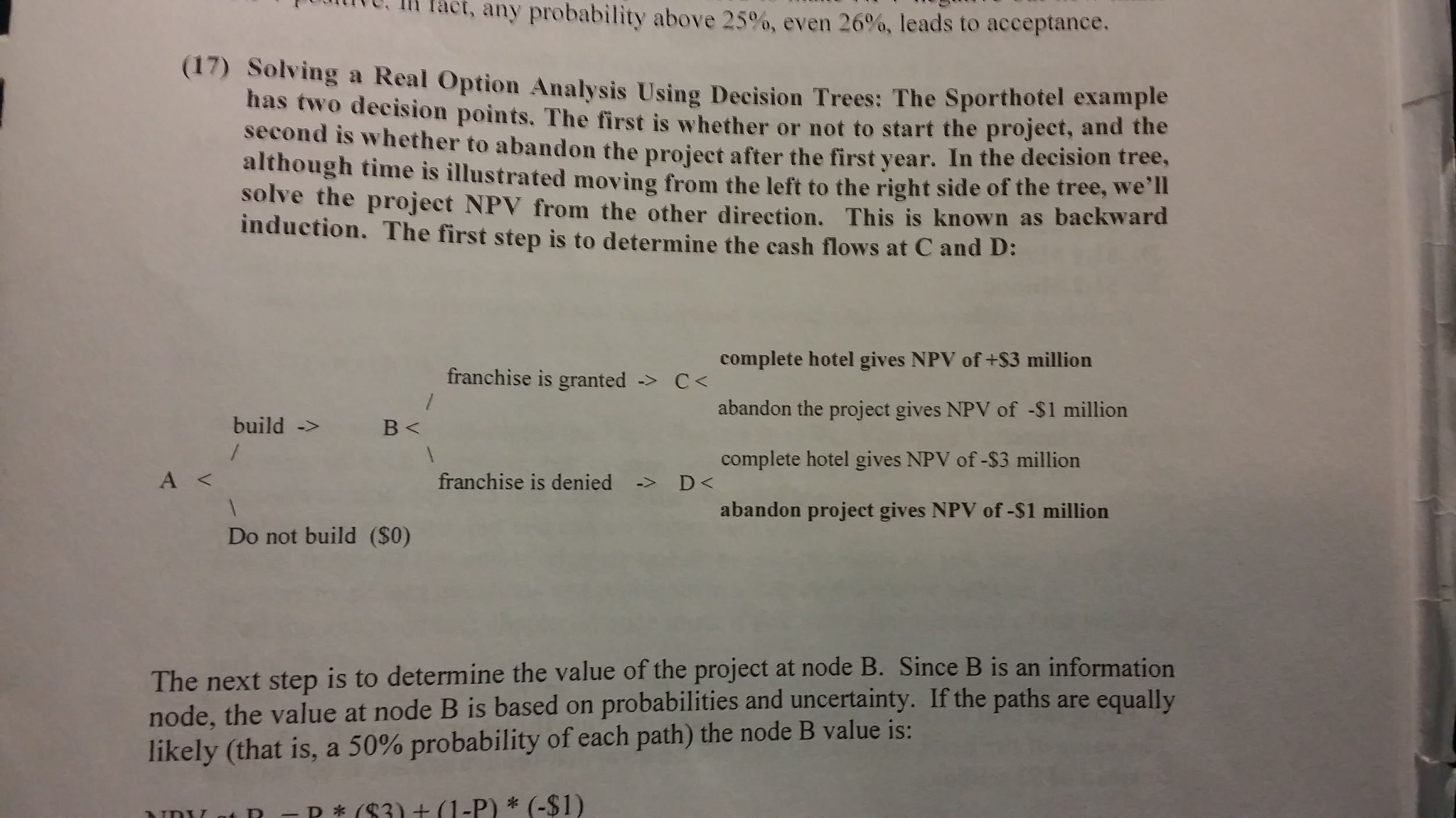Return to the Sport Hotel example in the course notes and in