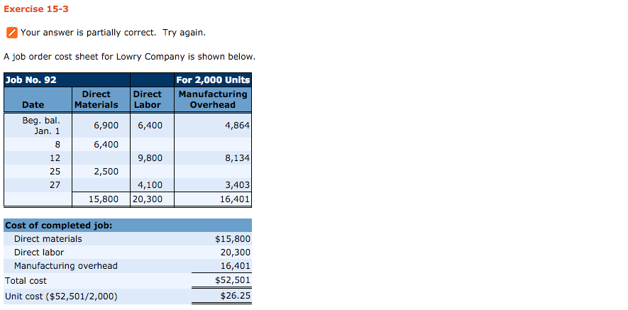 Please complete all the red areas. Thanks Exercise 15-3 Your answer