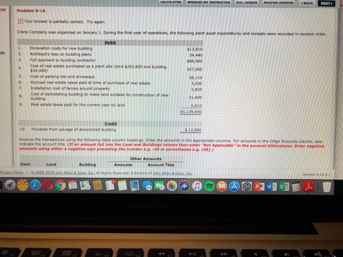  CALCULATOR PRINTER VERSON | | . BACK MESSAGE HYtNSTRUCTOR FULL SCREEN