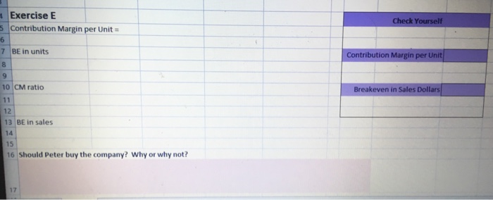 revenues of $80,000 per month. The company that Peter is considering sells,each