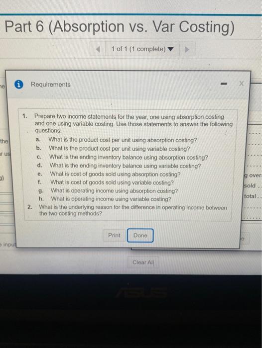 unit $ 53.00 Direct material per unit $ 15.00 Direct labor per