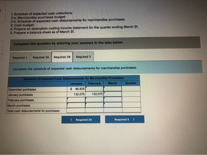 for the first quarter: a. As of December 31(the end of the