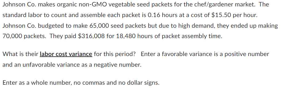  Johnson Co. makes organic non-GMO vegetable seed packets for the chef/gardener