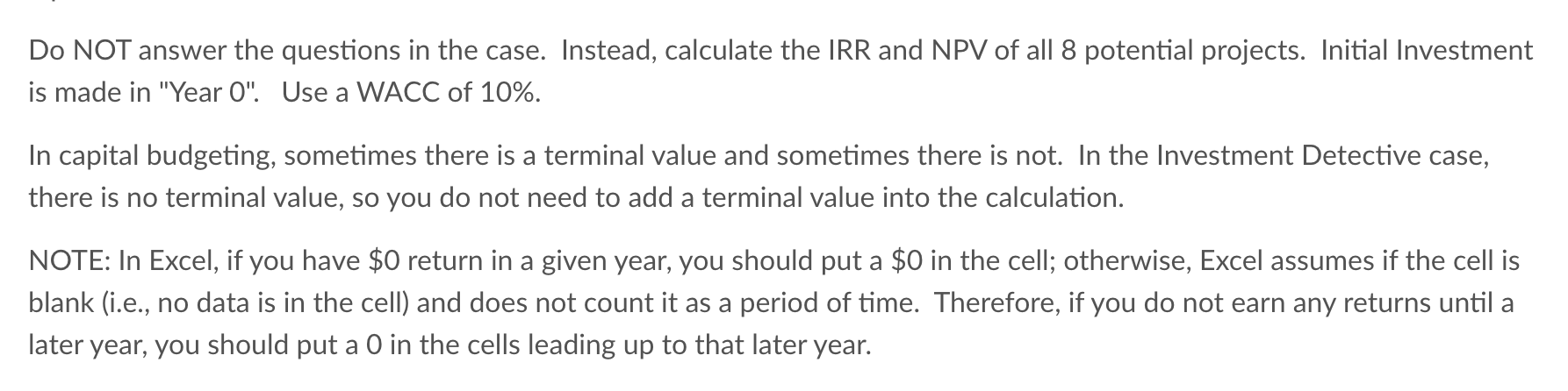 Please show work in excelA Do NOT answer the questions in the