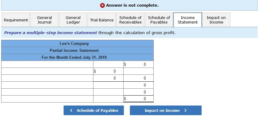 for freight charges on the purchase of July 1. 8 Sold merchandise