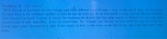  Problem 0. ( 40 foints) colus