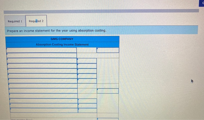 1, 2019. Its cost and sales information for this year follows. 40