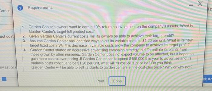 nursery where it propagates plants for garden centers throughout the region Garden