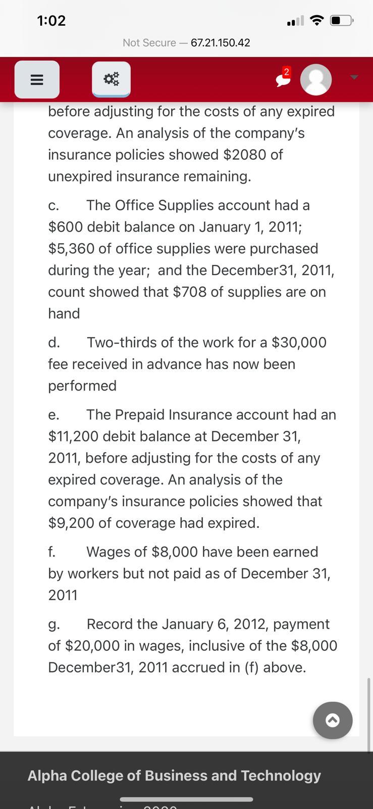 1:02 Not Secure - 67.21.150.42 = before adjusting for the costs