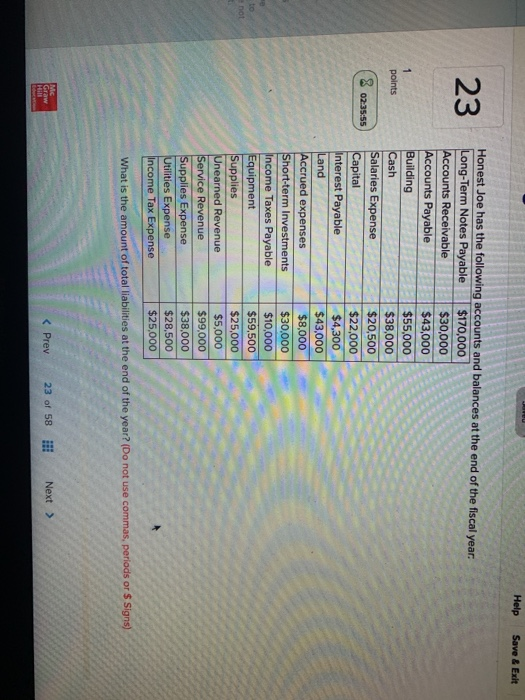  Help Save & Exit 23 points 8 02:35:55 Honest Joe has