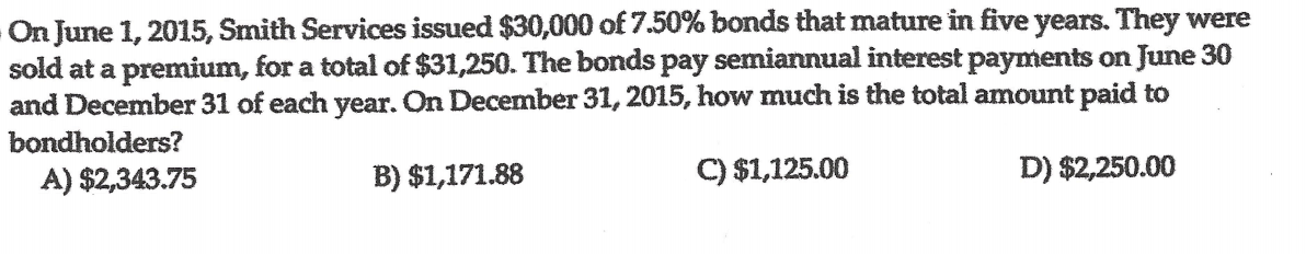 please show the steps On June 1, 2015, Smith Services issued $30,000