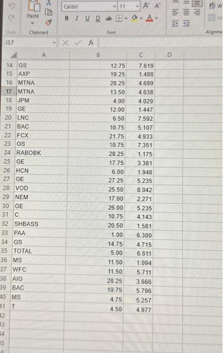 a spreadsheet to answer the following questions. Open spreadsheet a. What is