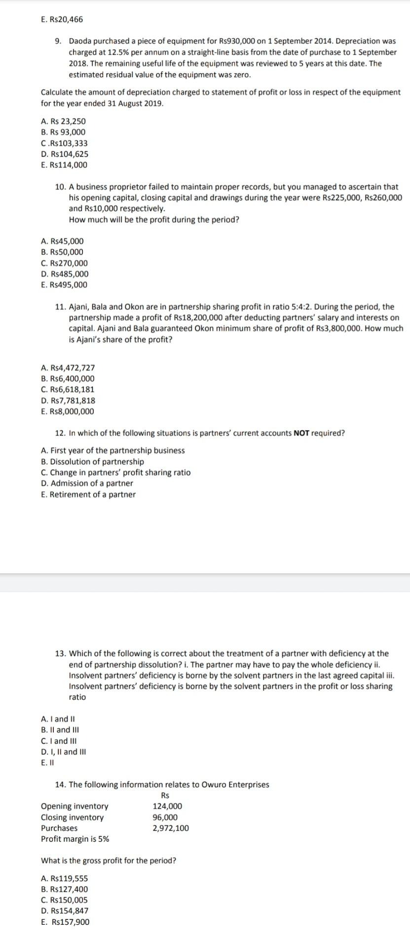  please only answer these mcqs im uploading this second time please