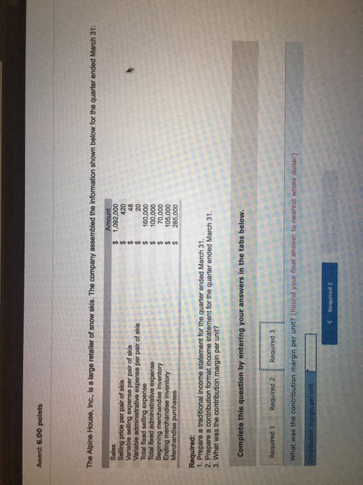  Do required 3 The Alpine House, Inc., is a large retailer