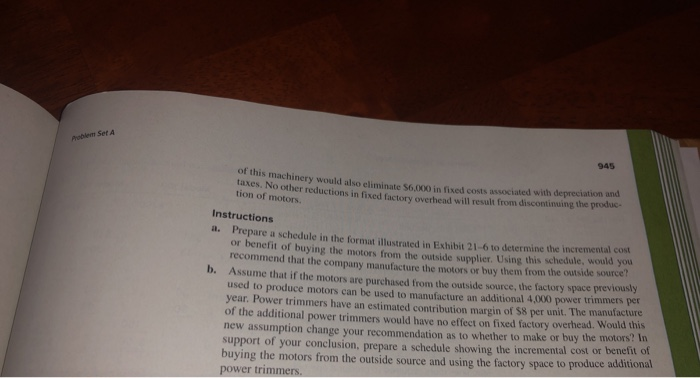 18th Edition Chapter 21 Problem 21.2A Instructions Using incremental revenue and incremental