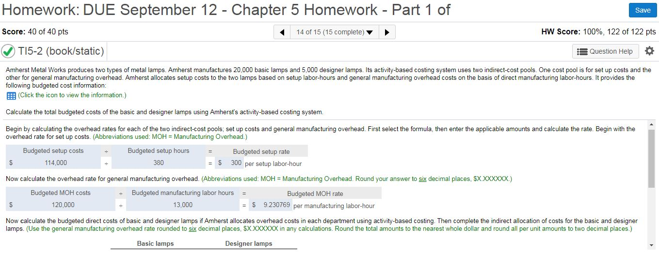 answer for basic lamps 1.20 per unit rate for set up lamps,