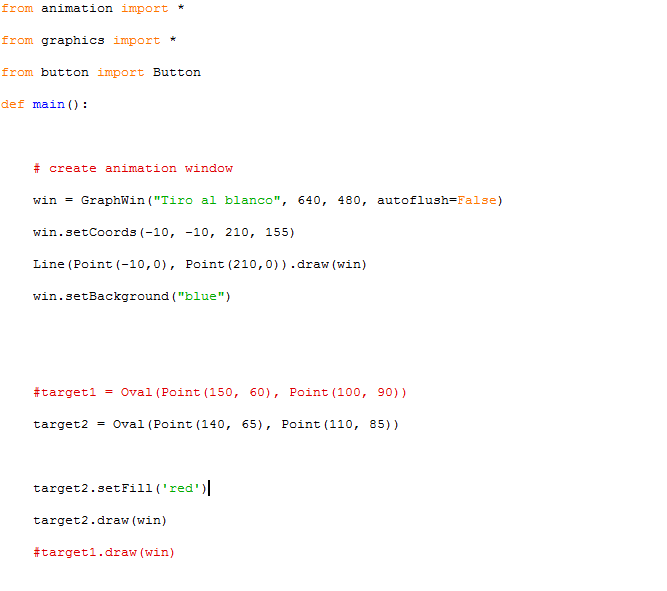 Python, I need to make the red circle in this gui move