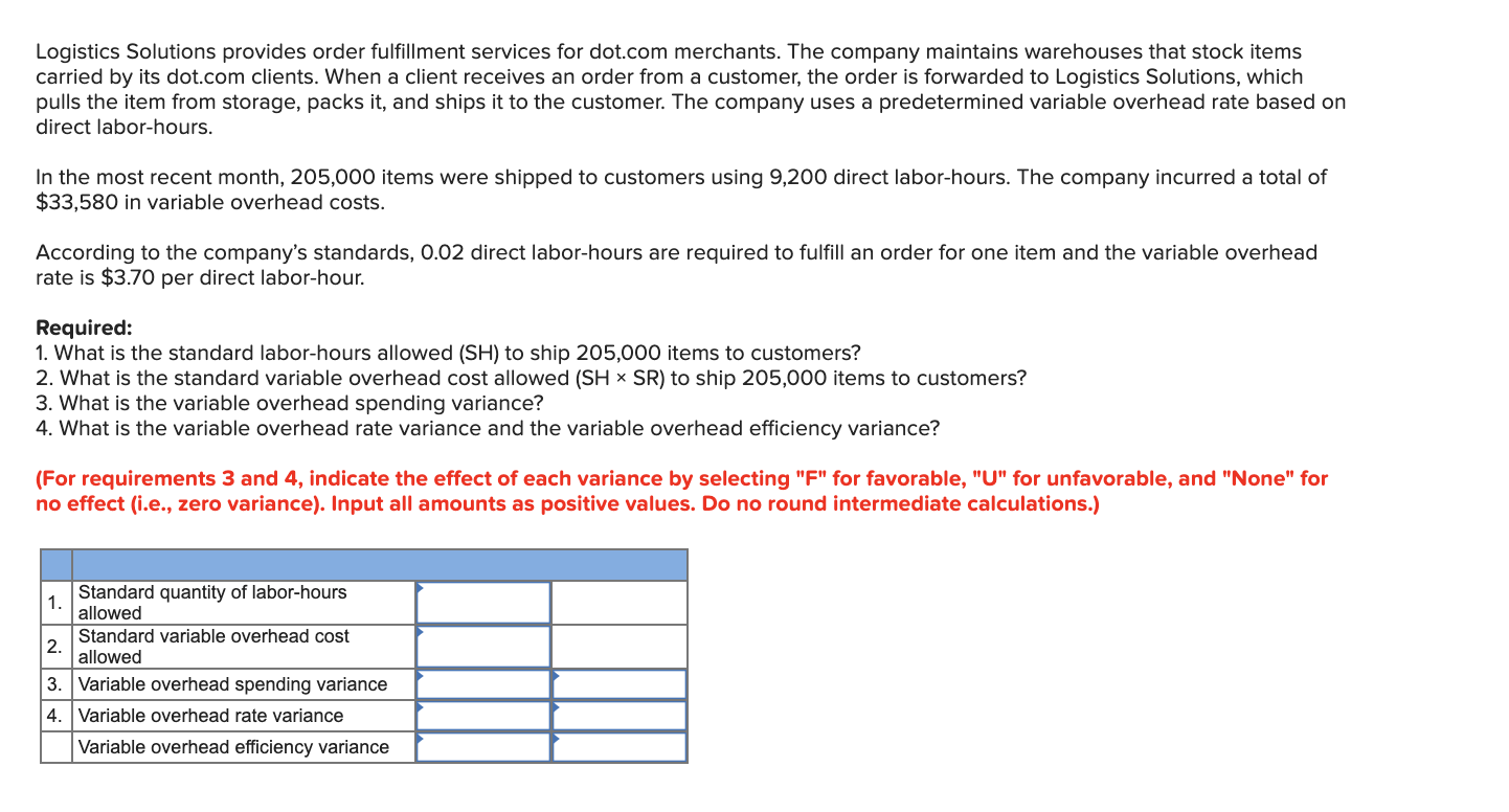  Logistics Solutions provides order fulfillment services for dot.com merchants. The company