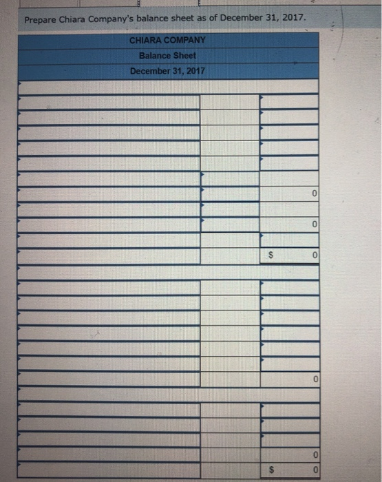 Company as of December 31, 2017, follows. Credit Debit $ 164,800 51,500