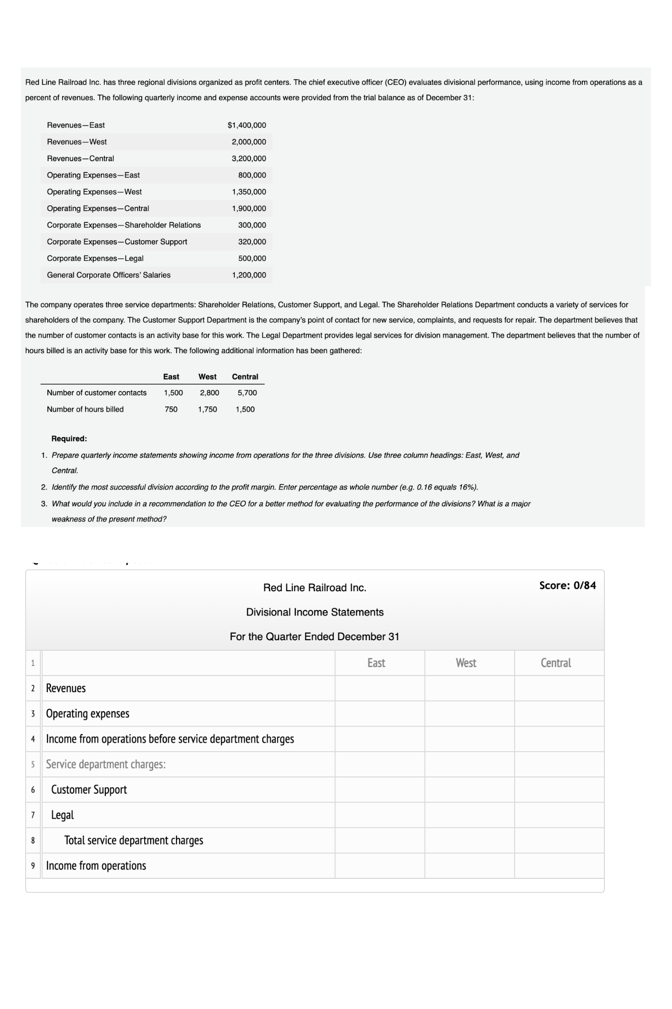  Please solve this accounting problem, fill in all boxes on the
