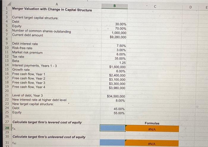 Corporation. Vandell has 1 mililon shares outstanding and a target capital structure