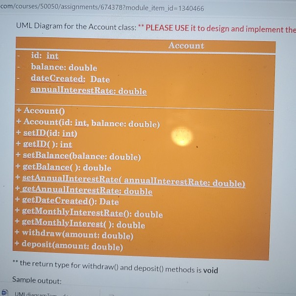 (default). A private double data field named balance for the account (default