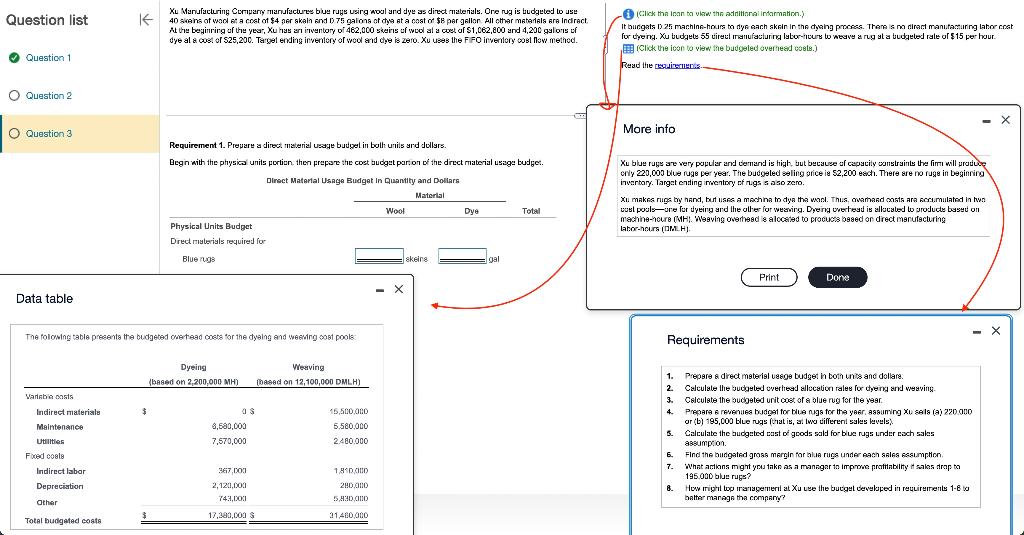 All required info is above. Please just do the first three requirements