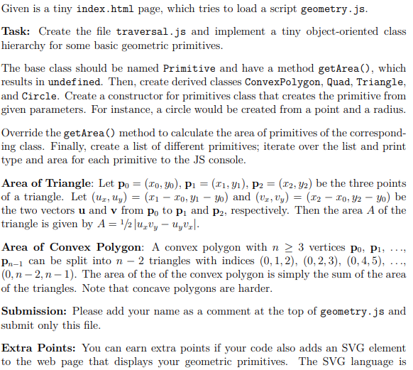  Given is a tiny index.html page, which tries to load a